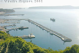 The marina in Pylos