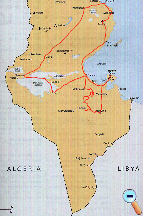 Land Routes in S Tunisia