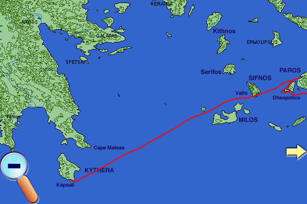 Route to Kythera