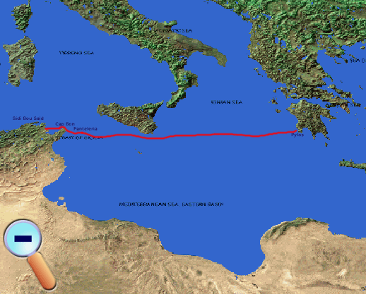 Route to Pylos