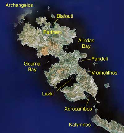 Leros from Space