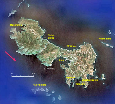 Satellite View of Lipsi