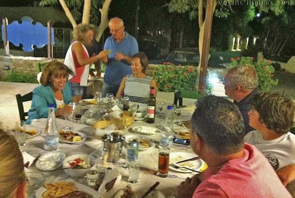 The dinner party in Limnos