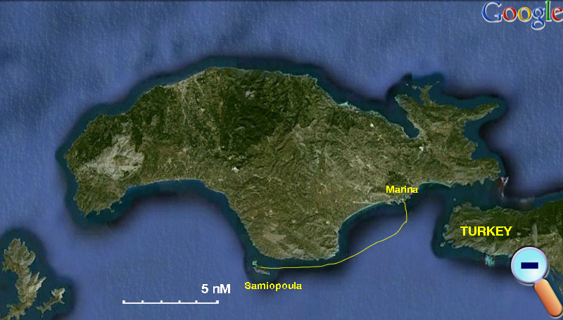Route in Samos