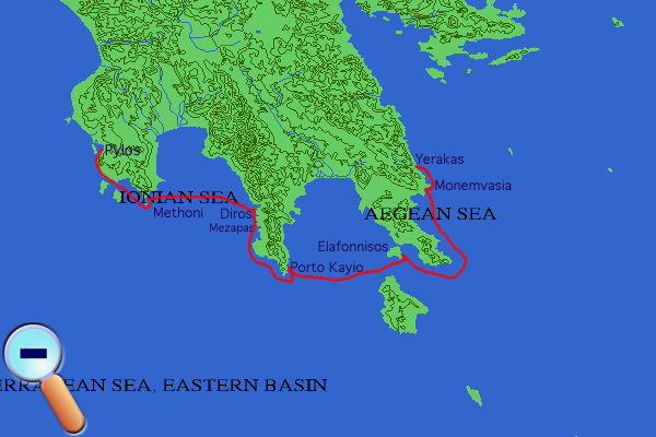 Route to Pylos