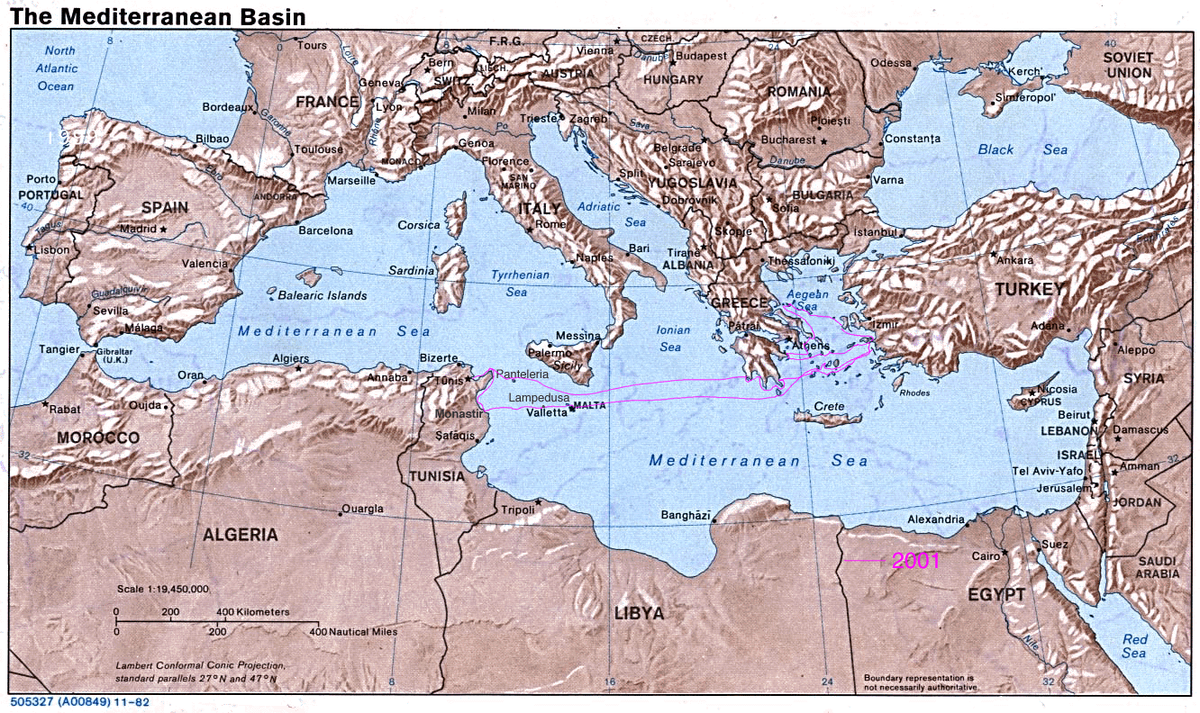 Mediterannean with route