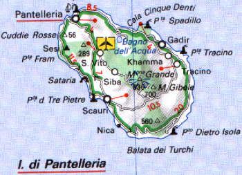 Map of Pantelleria