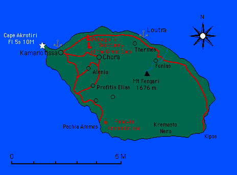 Map of Samothraki