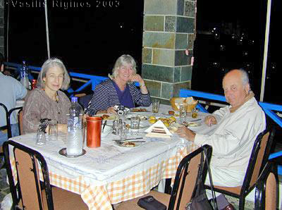 Alice Riginos, Sue & Yankos Krinos at Lilis, Ano Syros