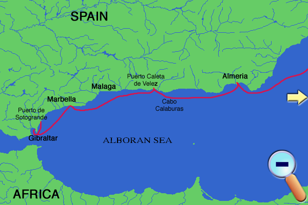 Route to Gibraltar