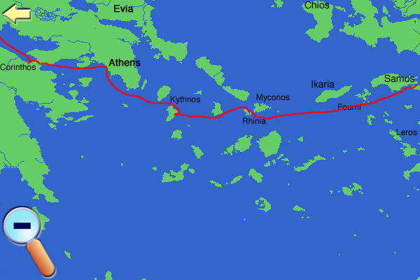 Route to Corinth