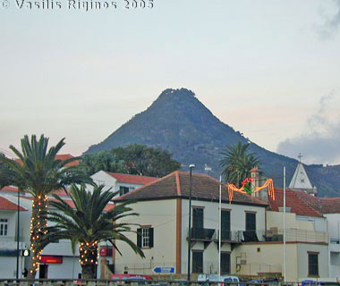 Pico do Castela from the town