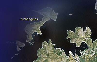 Satellite view of Partheni