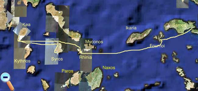 Route to Syros
