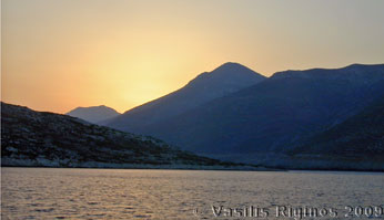 Sunrise over Nikouria & Amorgos