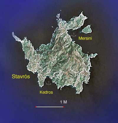 Satellite View of Donousa