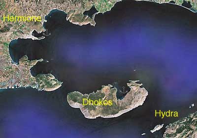 Satellite view of Dhokos and Hermione