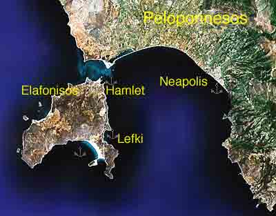Satellite view of Elafonisos