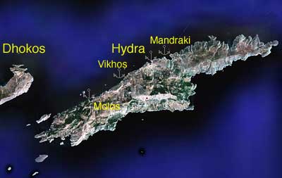 Satellite view of Hydra
