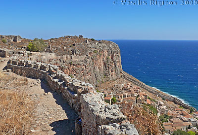 Monemvasia, The Fortifications