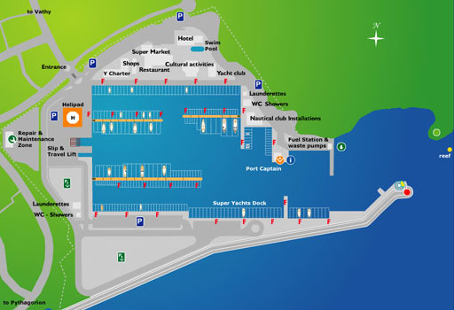 Plan of Samos Marina