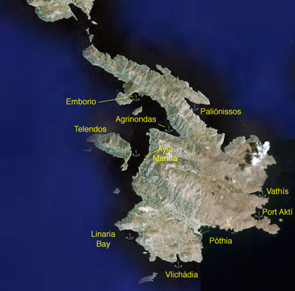 Satellite View of Kalymnos