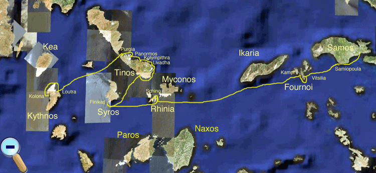 Route to Kythnos