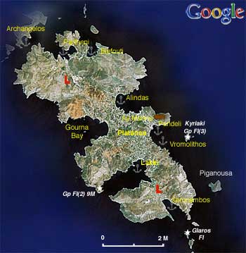 Satellite view of Leros