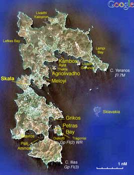 Satellite view of Patmos