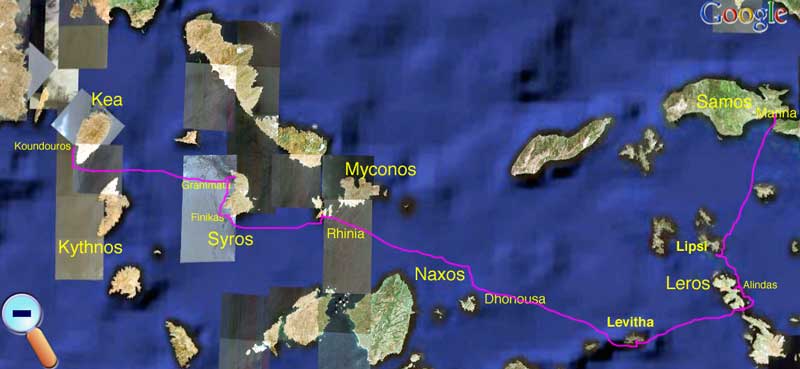 Route from Tzia