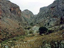 Photograph of Zakros Gorge