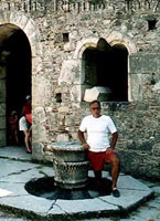 Photograph of Nikos at the St. Nicolas Cathedral at Demre