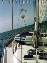 Photograph of Thetis with Sails