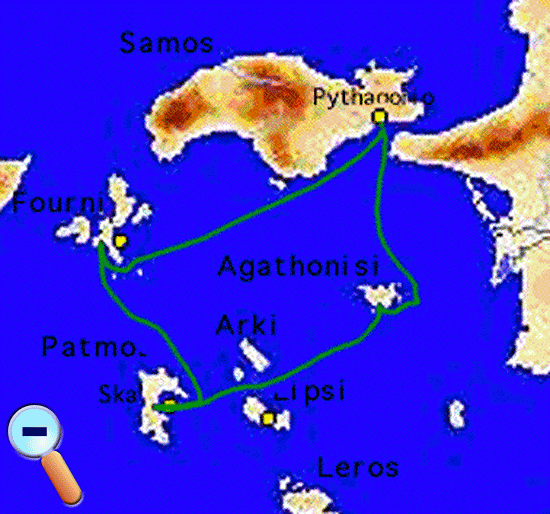 Second trip from Samos