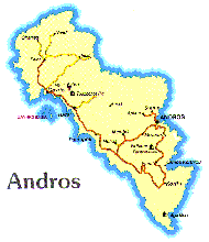Map of Andros