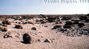 Sand dunes at Limenas