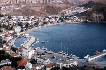 View of Myrina Harbor