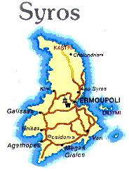 Map of Syros