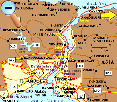 Map of the Bosphorus Region