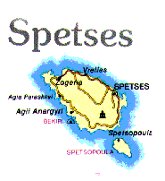 Map of Spetses
