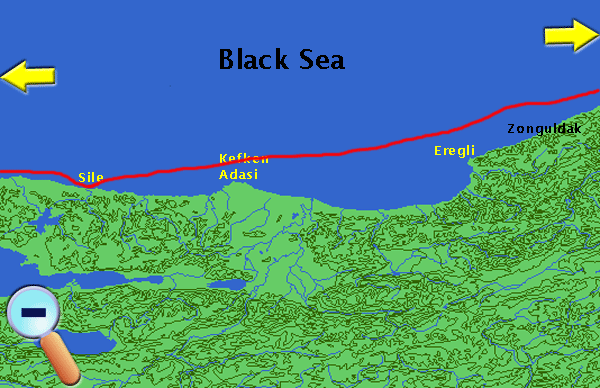 Route from Bosphorus to Amasra